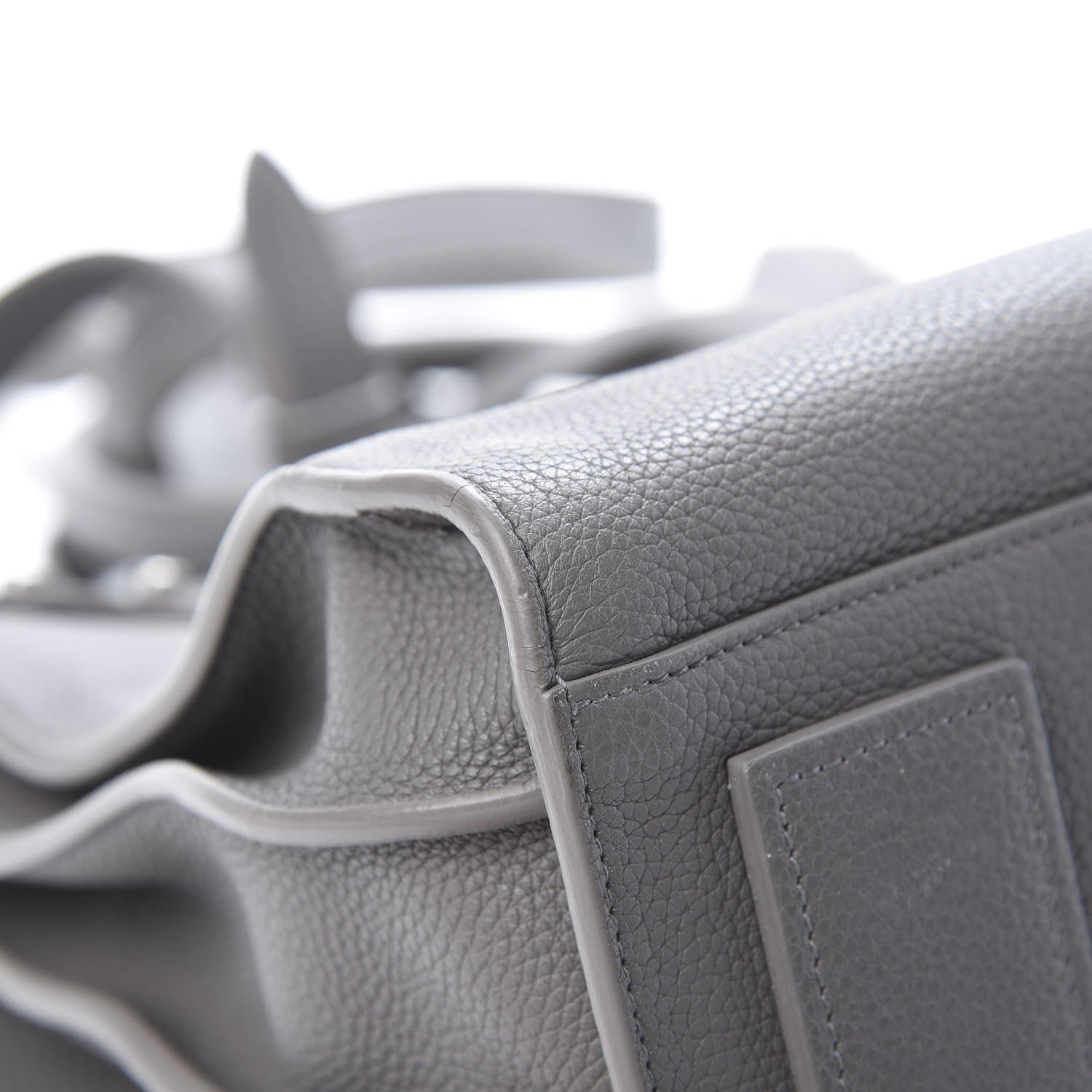 Saint Laurent Grained Calfskin Small Supple Sac De Jour Mouse Grey 12 of 18