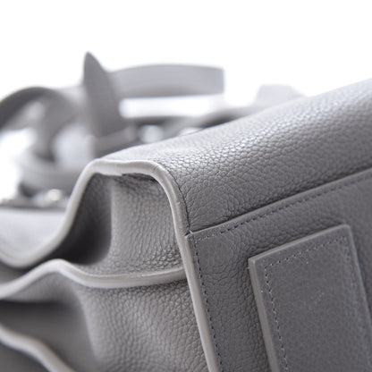 Saint Laurent Grained Calfskin Small Supple Sac De Jour Mouse Grey 12 of 18