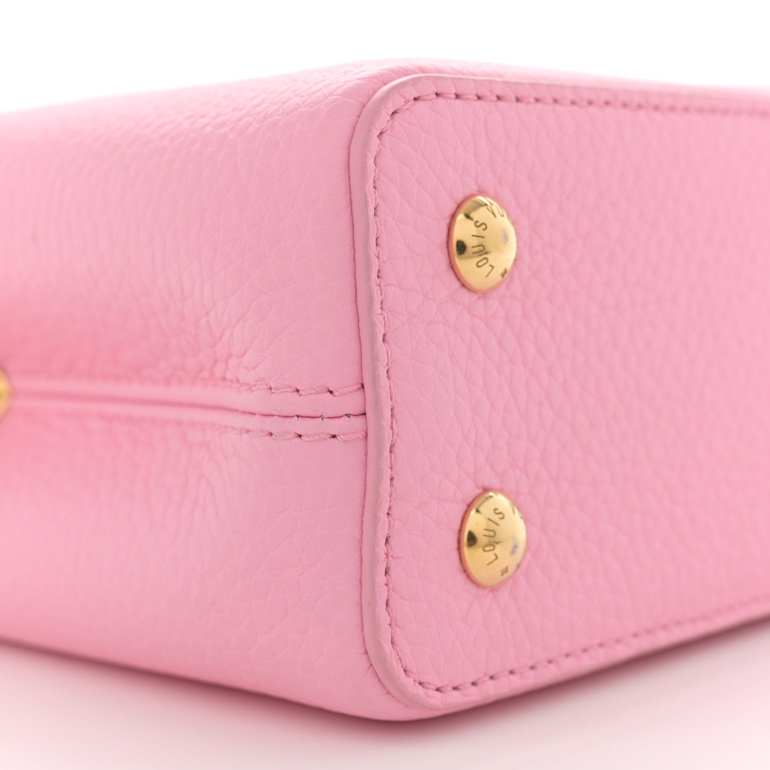 Louis Vuitton Taurillon Flower Chain Capucines Mini Candy Pink 8 of 10