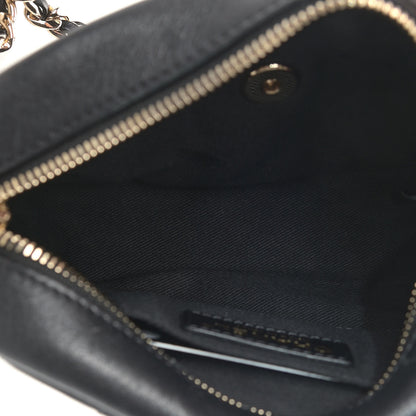 Chanel Goatskin Quilted Small Casual Trip Camera Case Black 5 of 11