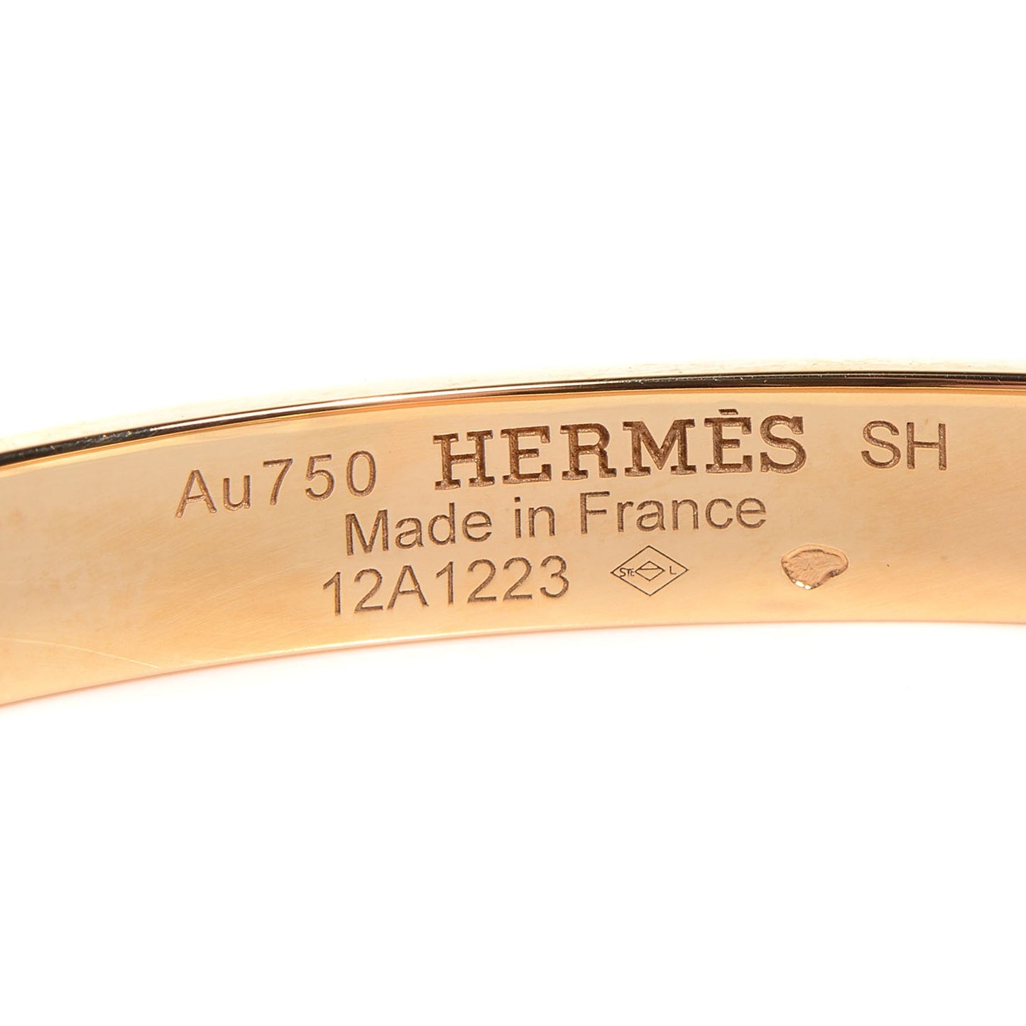 18K Yellow Gold PM Collier De Chien Bracelet SH