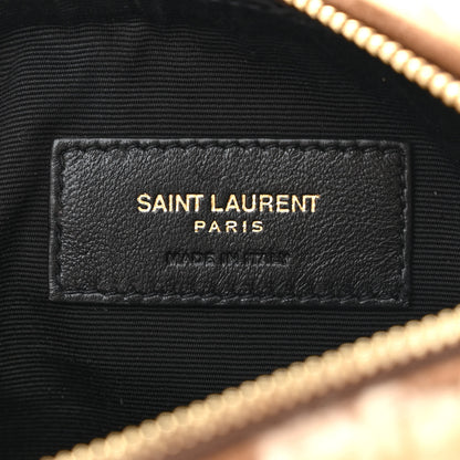 Saint Laurent Shearling Monogram Mini Sade Tube Bag Natural 6 of 10