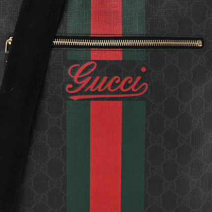 Gucci GG Plus Monogram Web Messenger Bag Black 8 of 10