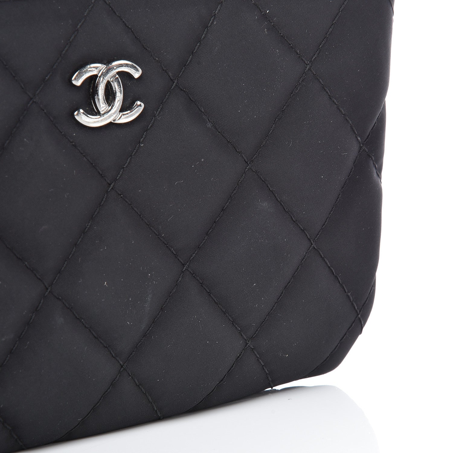 Chanel Nylon Quilted Small Cosmetic Case Black 11 of 11