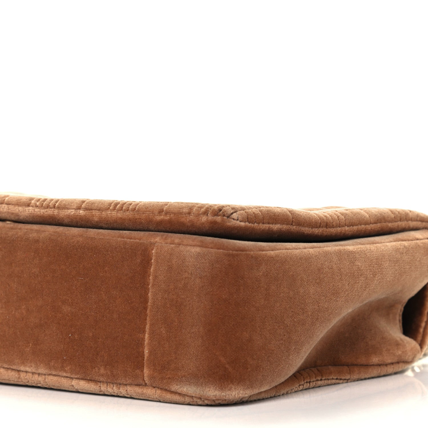 Burberry Velvet Quilted Medium Lola Bag Brown 5 of 9