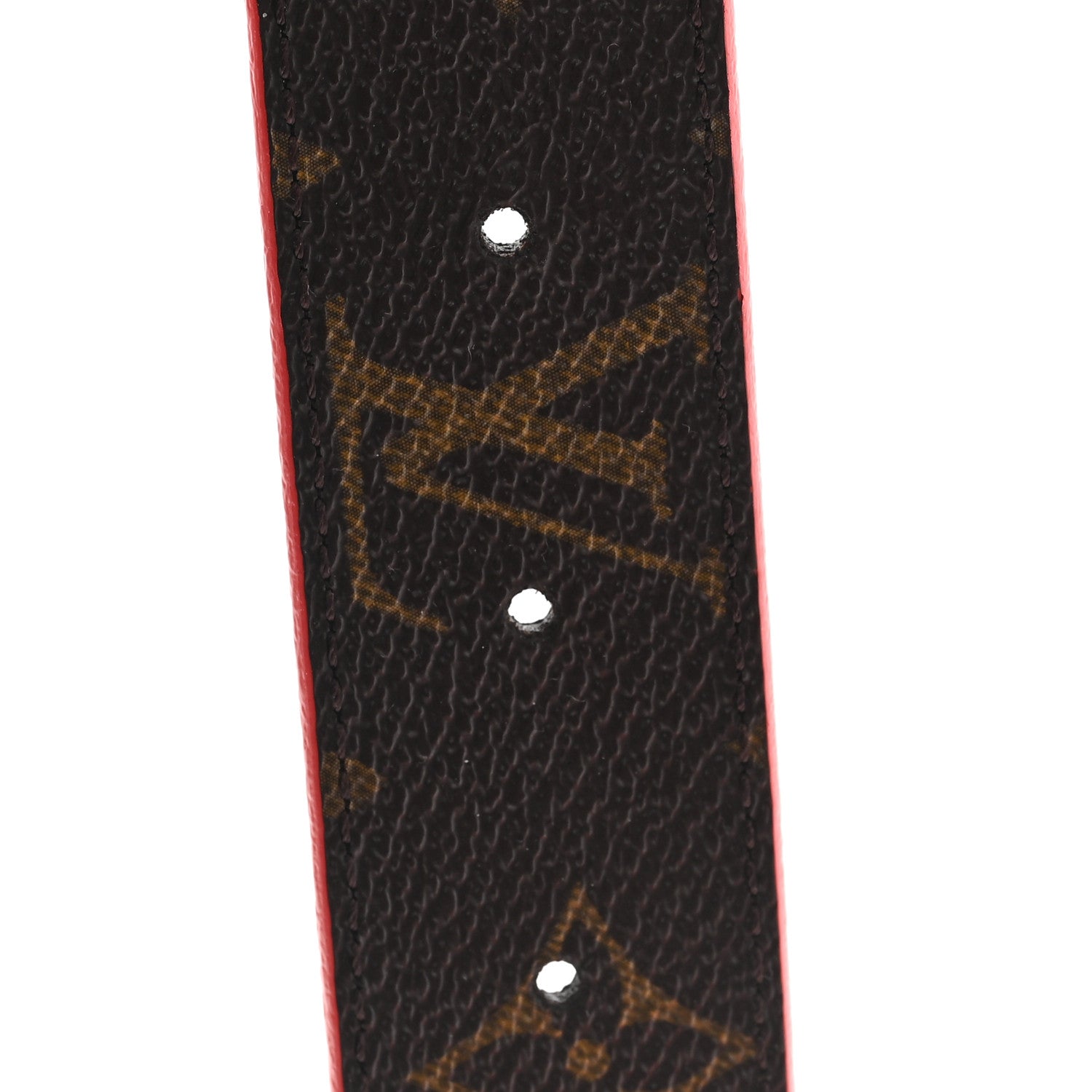 Louis Vuitton Monogram 30mm LV Initiales Reversible Belt 90 36 Coquelicot 3 of 5