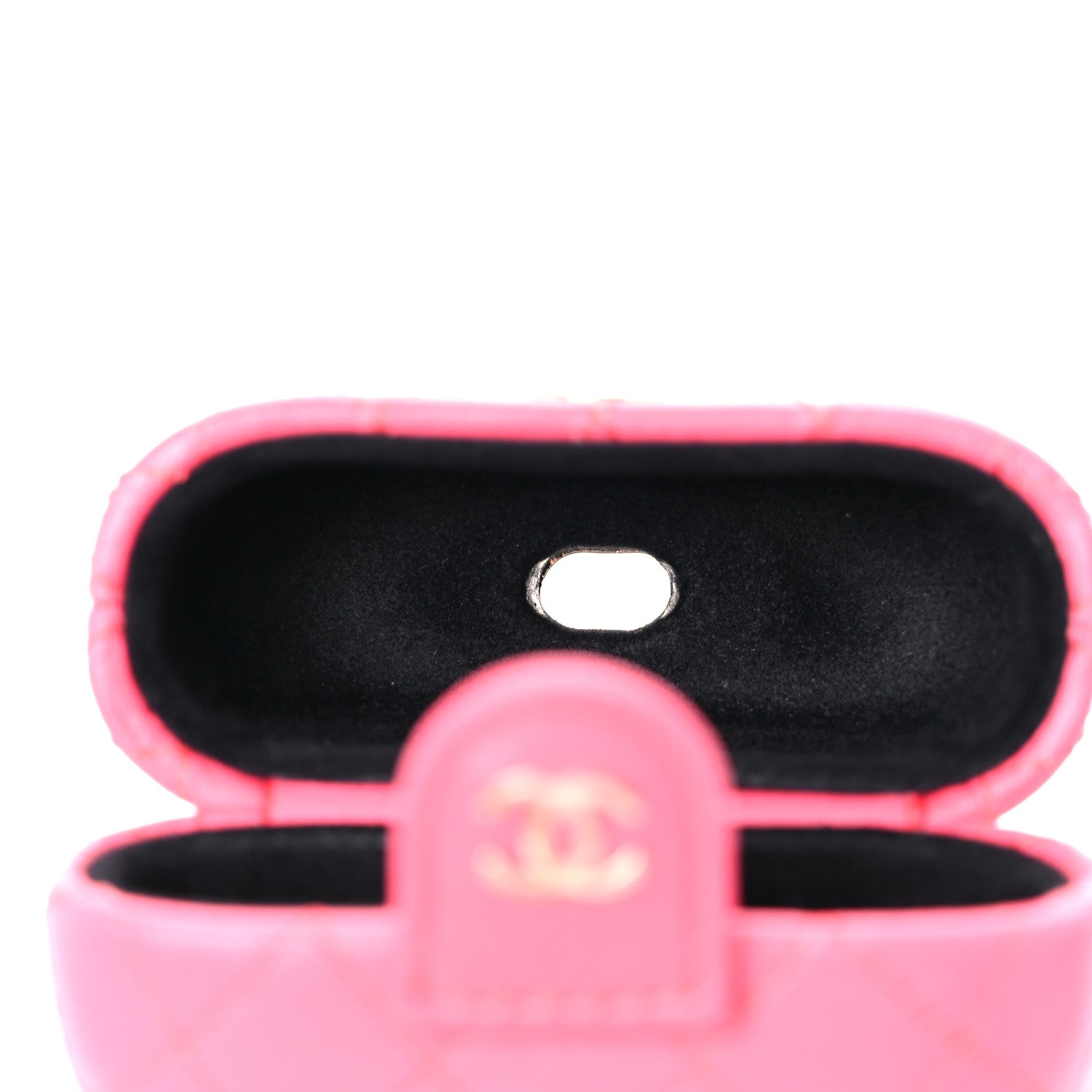 Chanel Lambskin Quilted Airpods Pro Case With Chain Pink 6 of 9