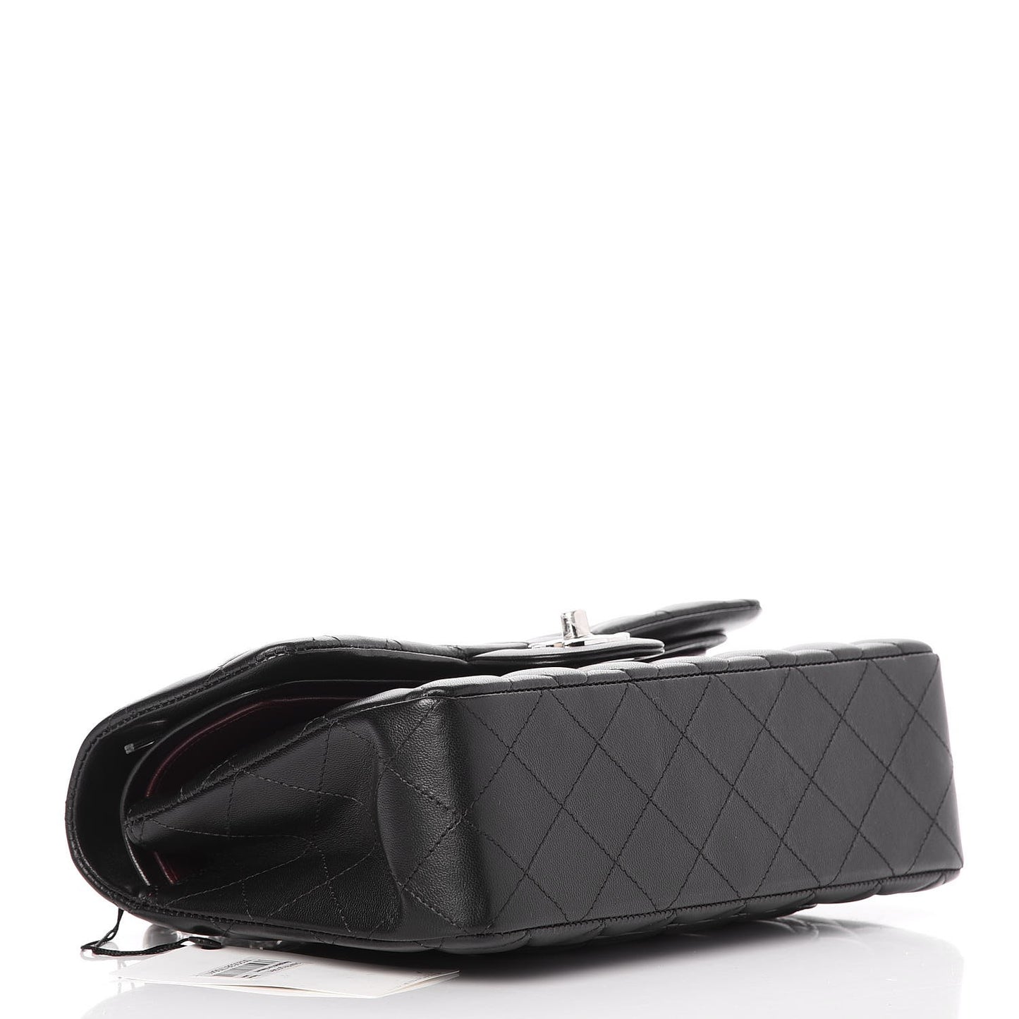 Lambskin Quilted Small Double Flap Black