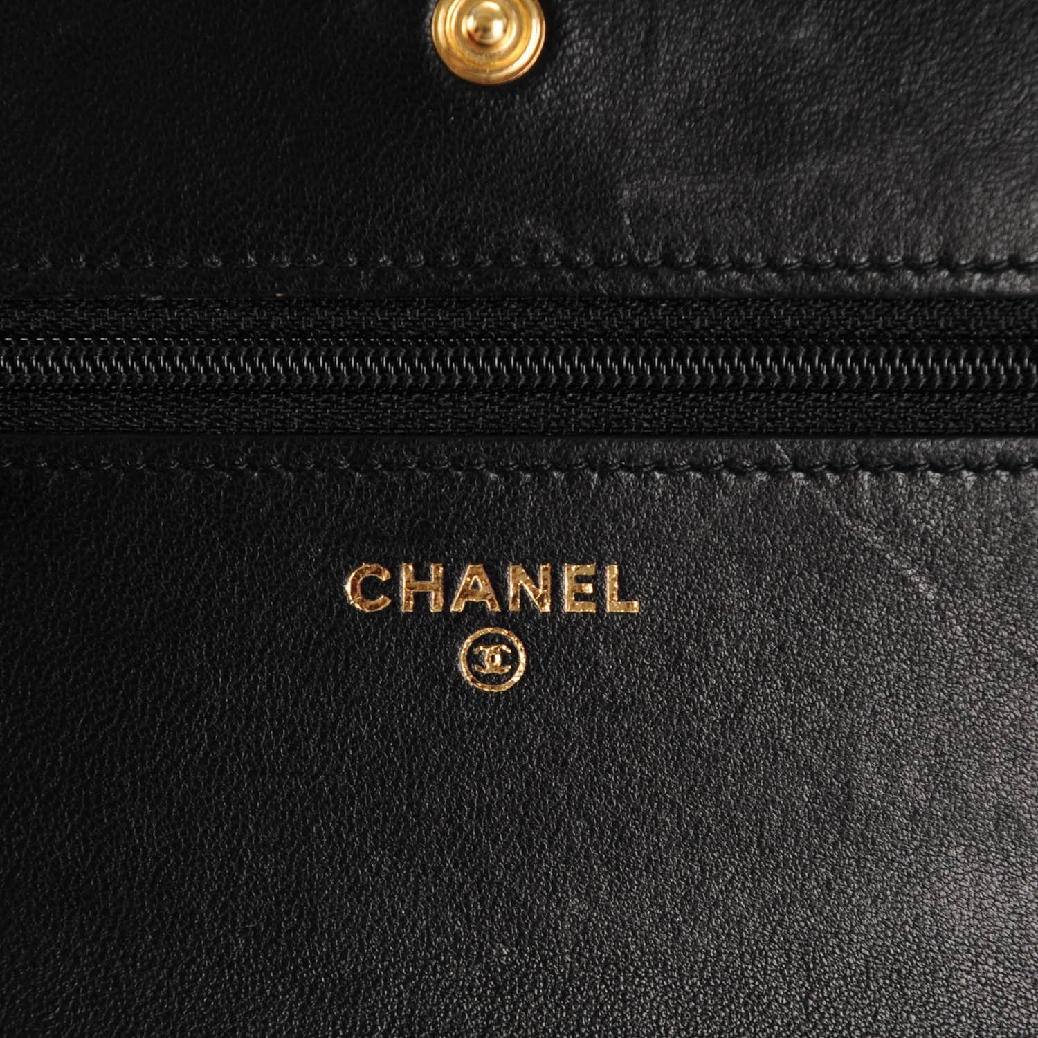 Chanel Lambskin Quilted Boy Wallet On Chain WOC Black 6 of 8