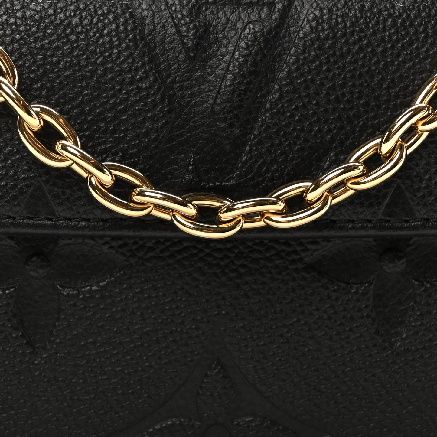 Empreinte Monogram Giant Ivy Wallet On Chain Black