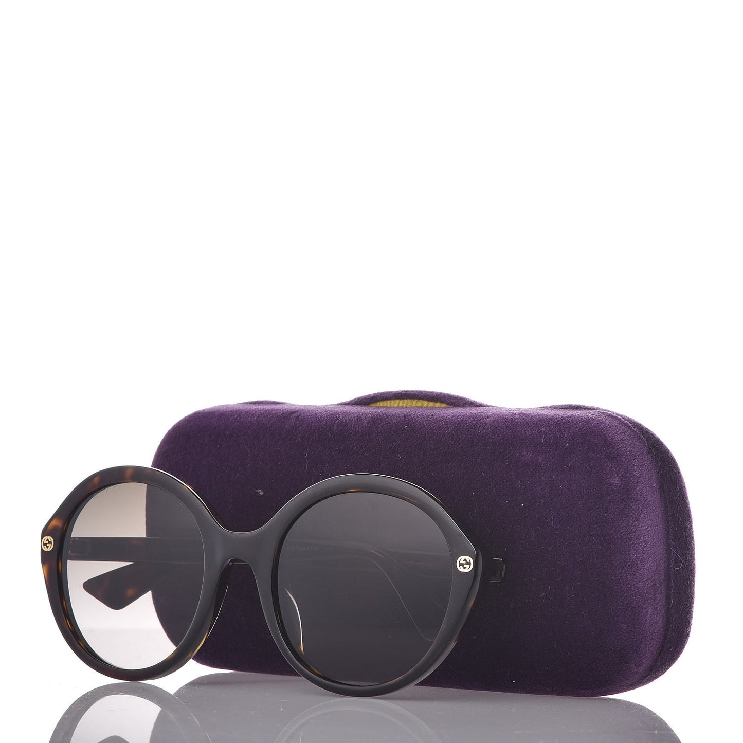 Acetate Round Sunglasses GG 0023S Tortoise