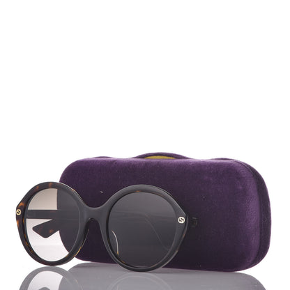 Gucci Acetate Round Sunglasses GG 0023S Tortoise 8 of 8