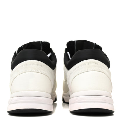 Chanel Mesh Suede Calfskin Grained Calfskin Womens CC Sneakers 39 White Black 4 of 17