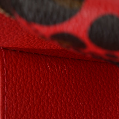 Louis Vuitton Monogram Kusama Pumpkin Dots Cosmetic Pouch Red 7 of 7