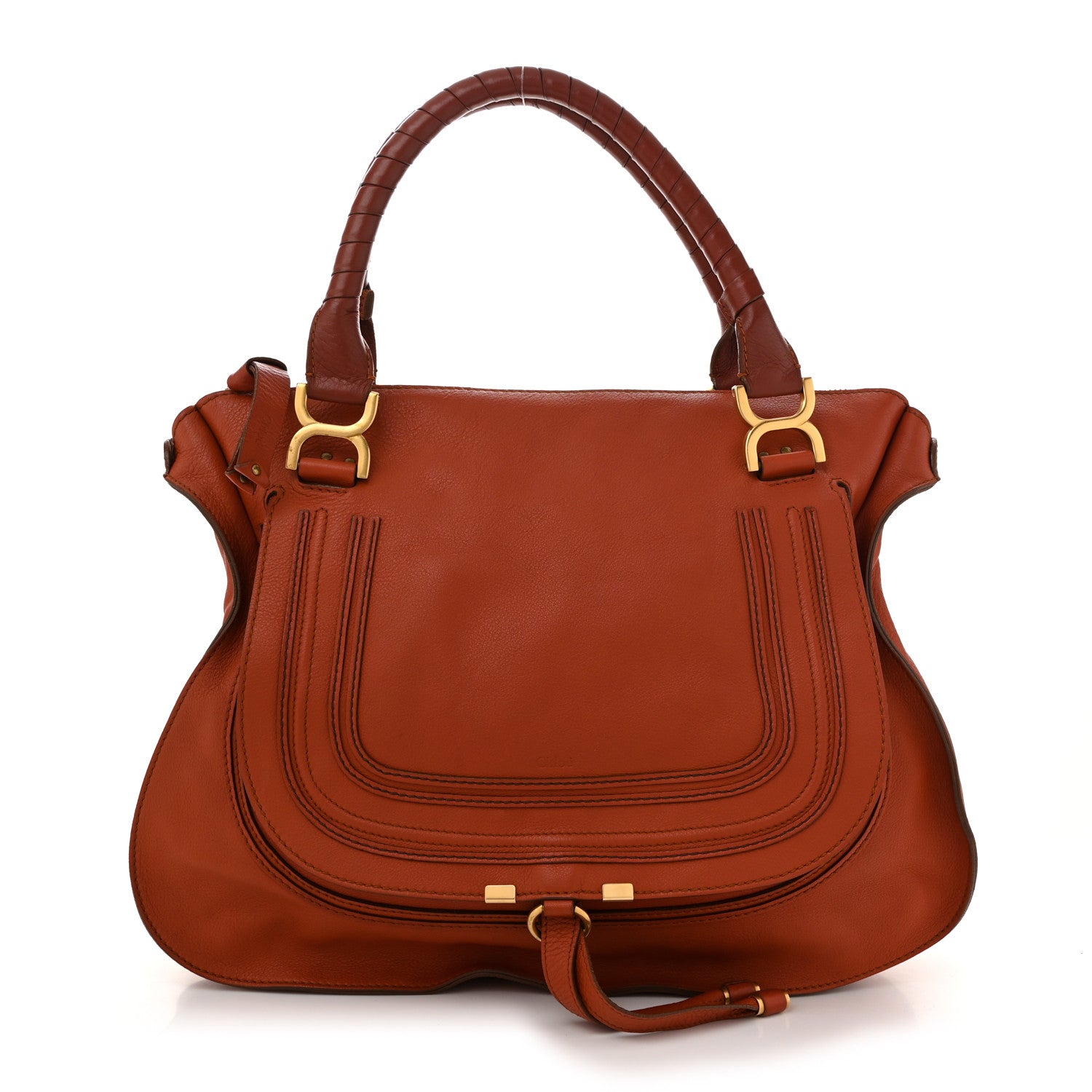 Chloe Calfskin Large Marcie Satchel Maple Leaf 1 of 11