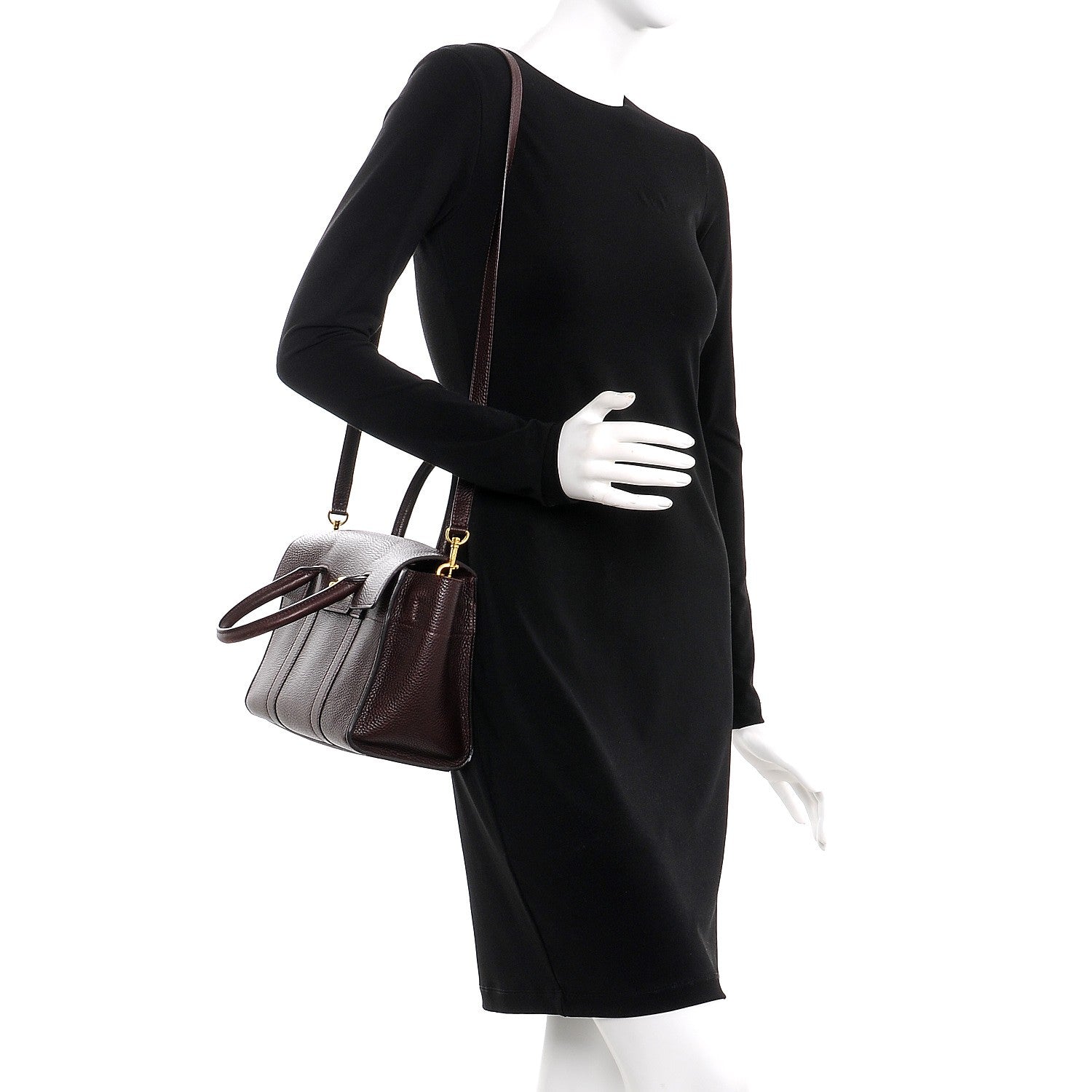 Mulberry Natural Grain Leather Small New Bayswater Oxblood 2 of 14