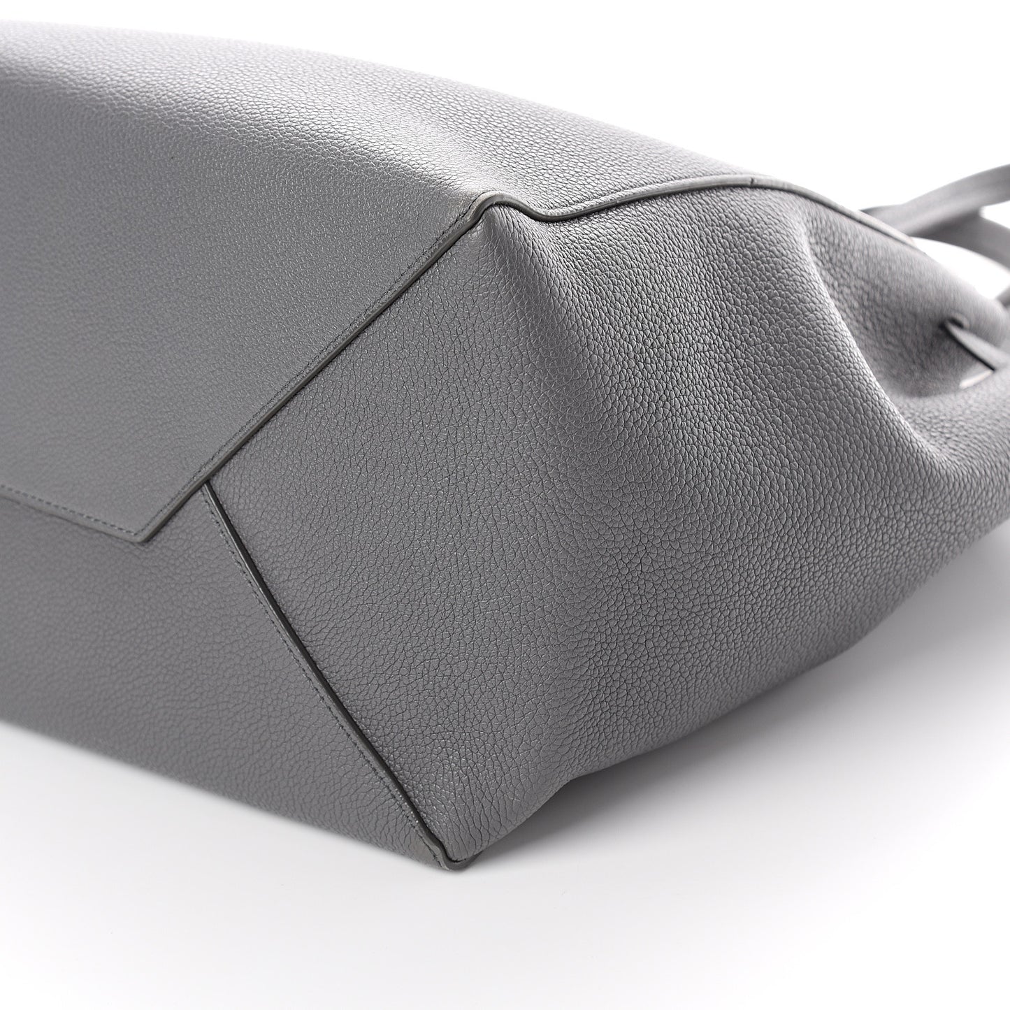 Soft Grained Calfskin Small Belt Cabas Phantom Grey
