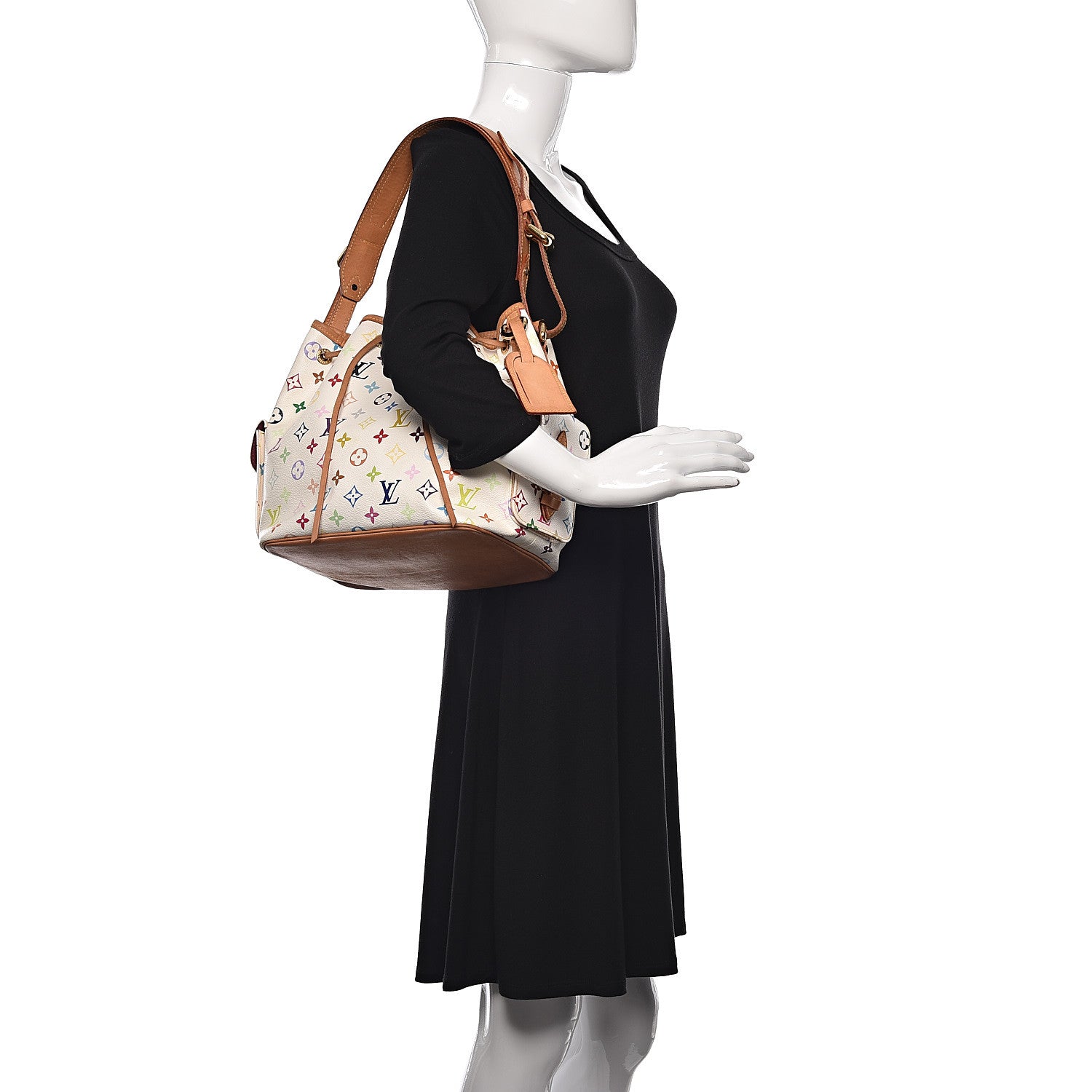 Louis Vuitton Monogram Multicolor Petit Noe White 2 of 12