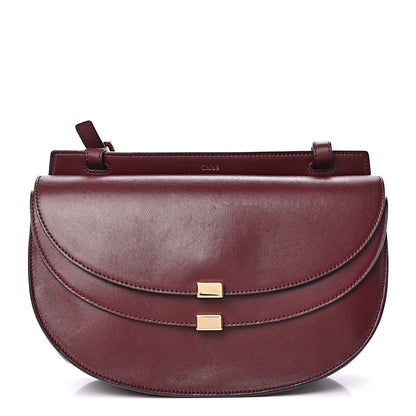 Chloe Calfskin Georgia Crossbody Bag Bordeaux 1 of 15