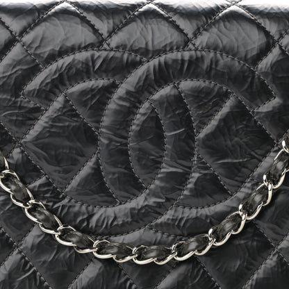 Chanel Glazed Calfskin Quilted CC Single Flap Black 8 of 11