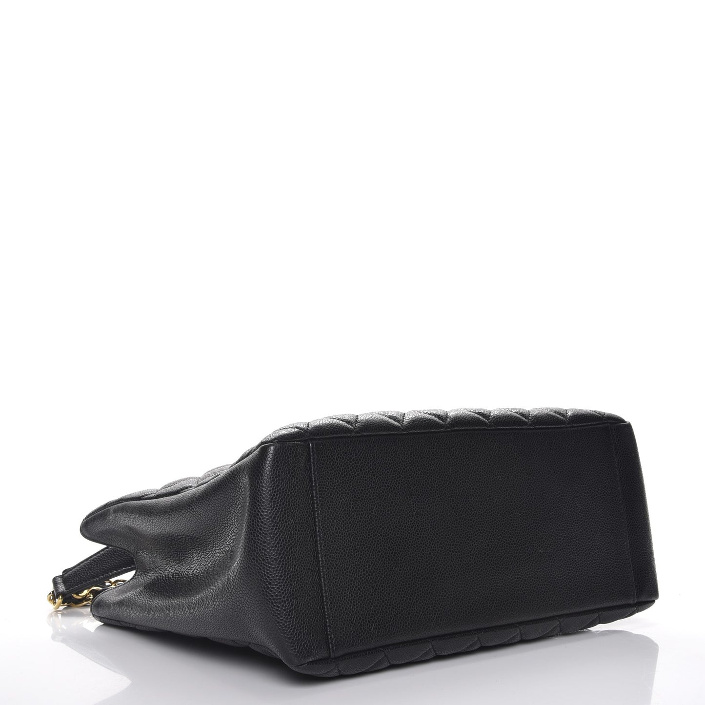 Caviar Quilted Grand Shopping Tote GST Black