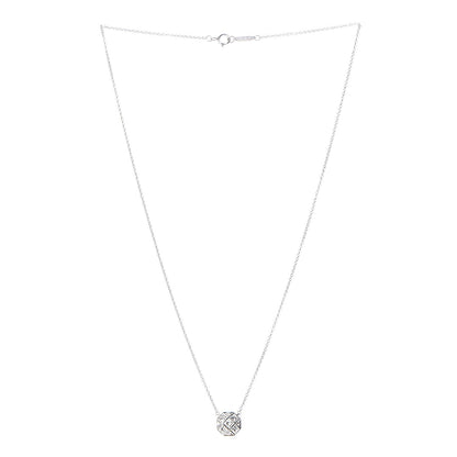 Tiffany Platinum Diamond Mosaic Pendant Necklace 4 of 7