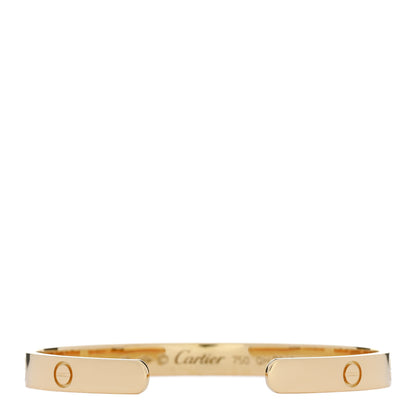 Cartier 18K Yellow Gold LOVE Cuff Bracelet 19 2 of 4
