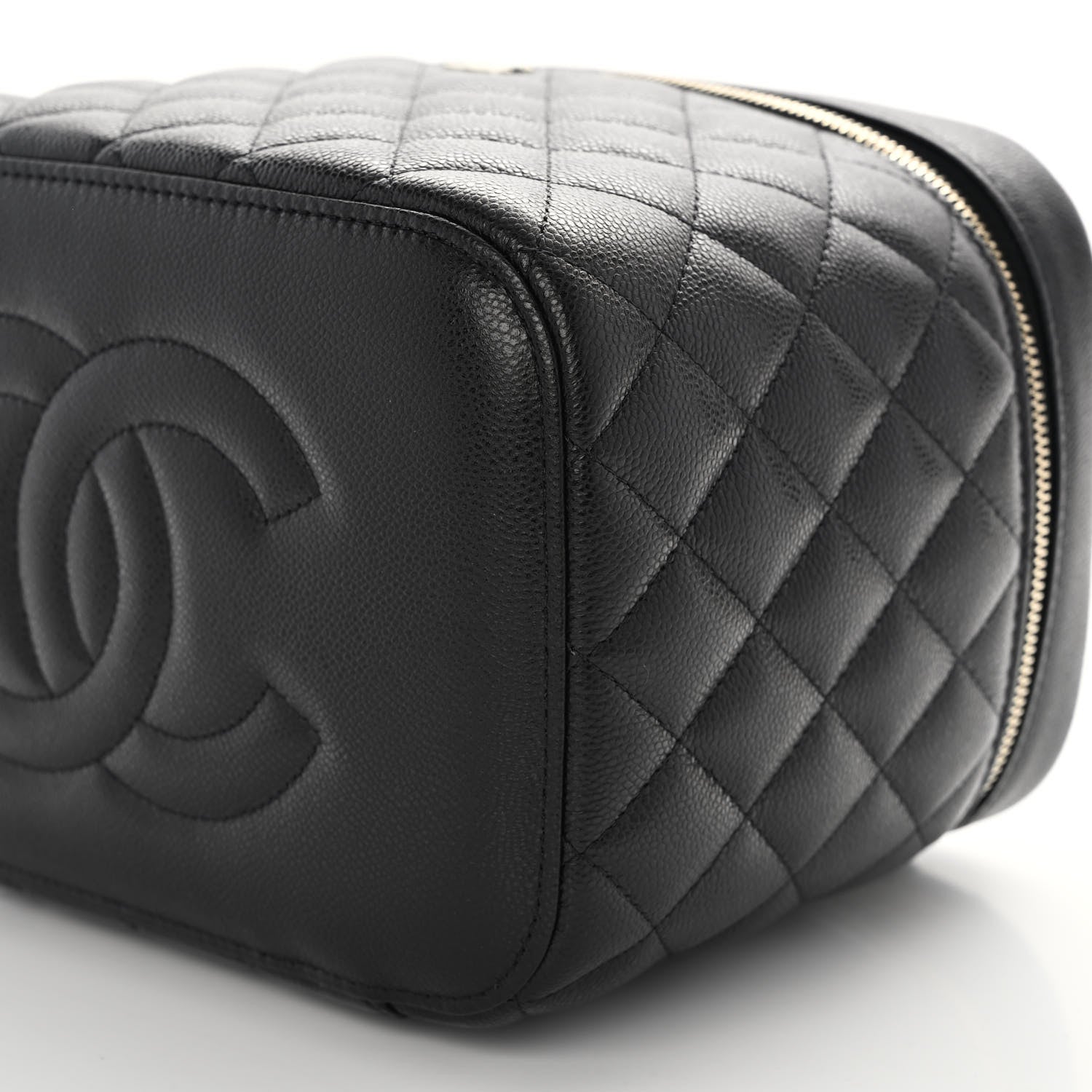 Chanel Caviar Quilted Large Vanity Pouch Black 12 of 13