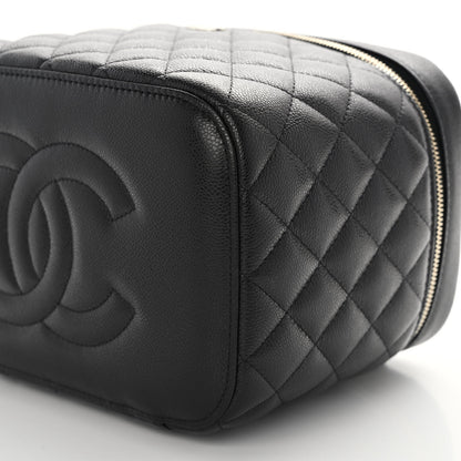 Chanel Caviar Quilted Large Vanity Pouch Black 12 of 13