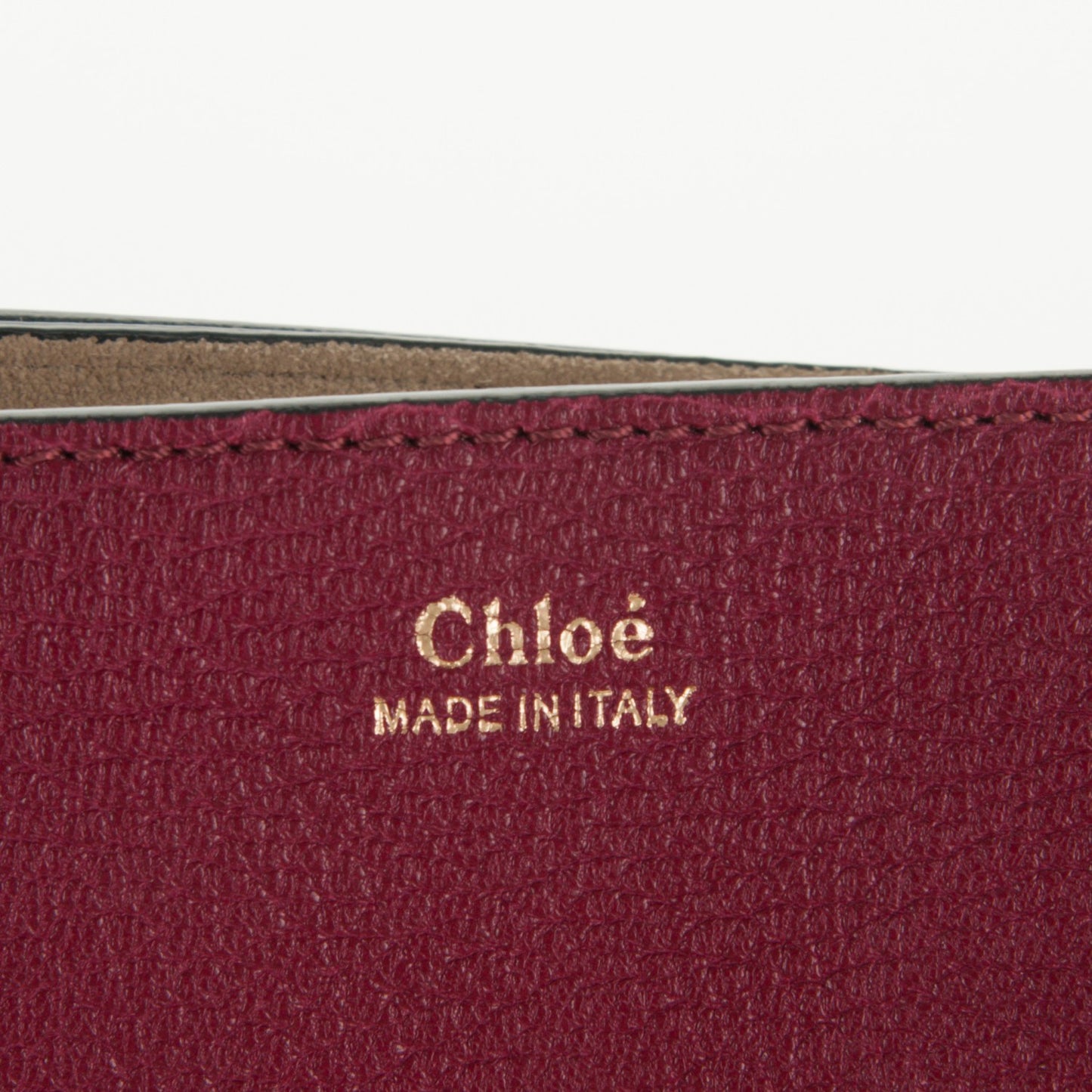 Grained Lambskin Drew Shoulder Bag Wine Purple