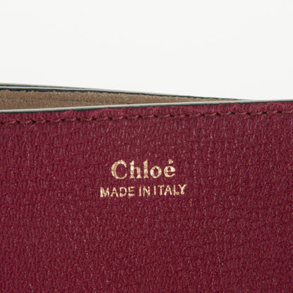 Chloe Grained Lambskin Drew Shoulder Bag Wine Purple 5 of 7