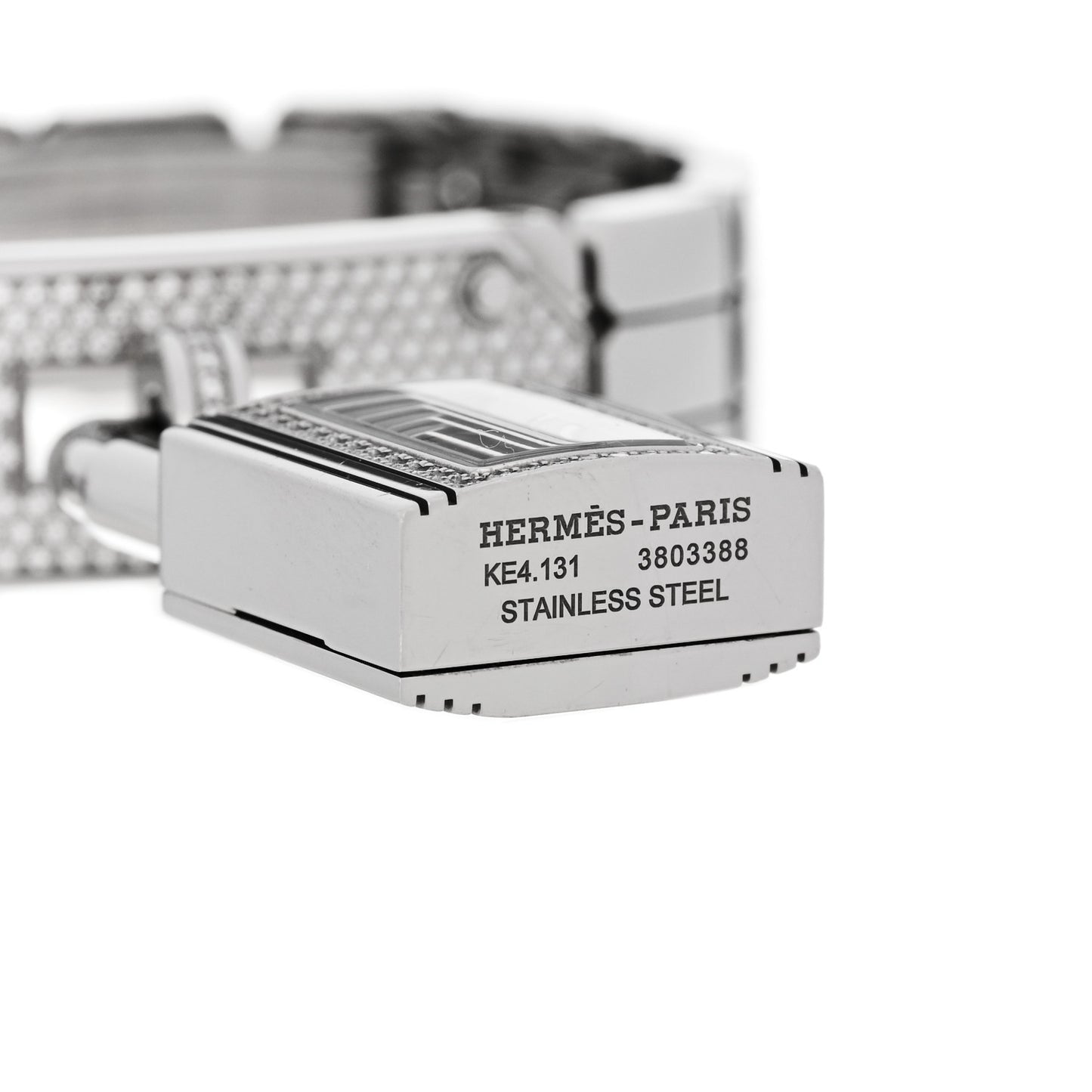 Stainless Steel Diamond Pave 16mm Kelly Quartz Watch
