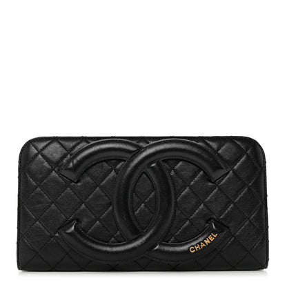 Chanel Lambskin Quilted Coco Midnight Clutch Black 1 of 8