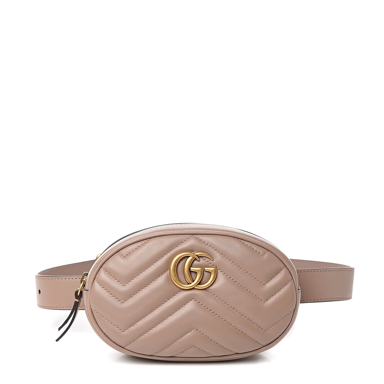 Gucci Calfskin Matelasse GG Marmont Belt Bag 75 30 Porcelain Rose 1 of 9