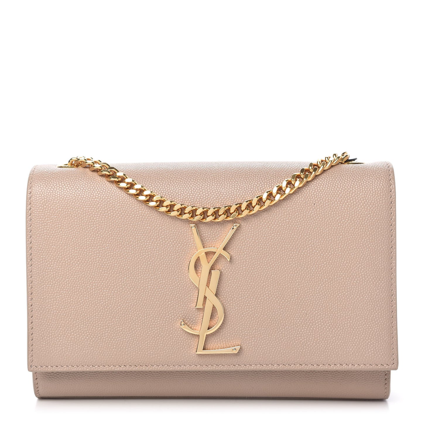 Grain De Poudre Small Monogram Kate Satchel Dark Beige