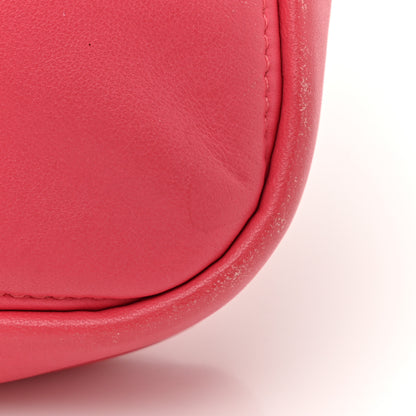 Chanel Lambskin Quilted Diamond Clutch With Chain Pink 17 of 17