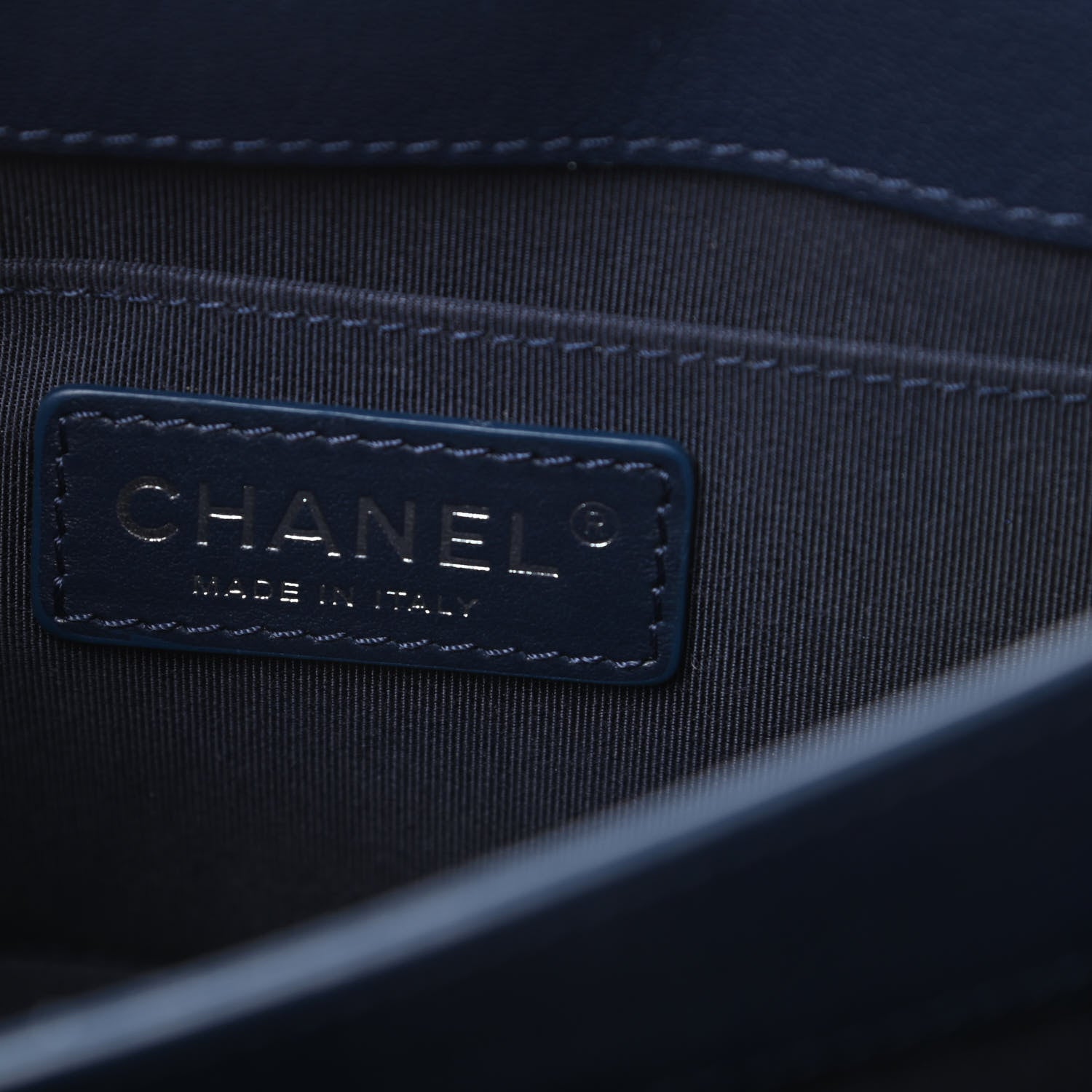Chanel Goatskin Quilted Small CC Box Flap Navy 6 of 14