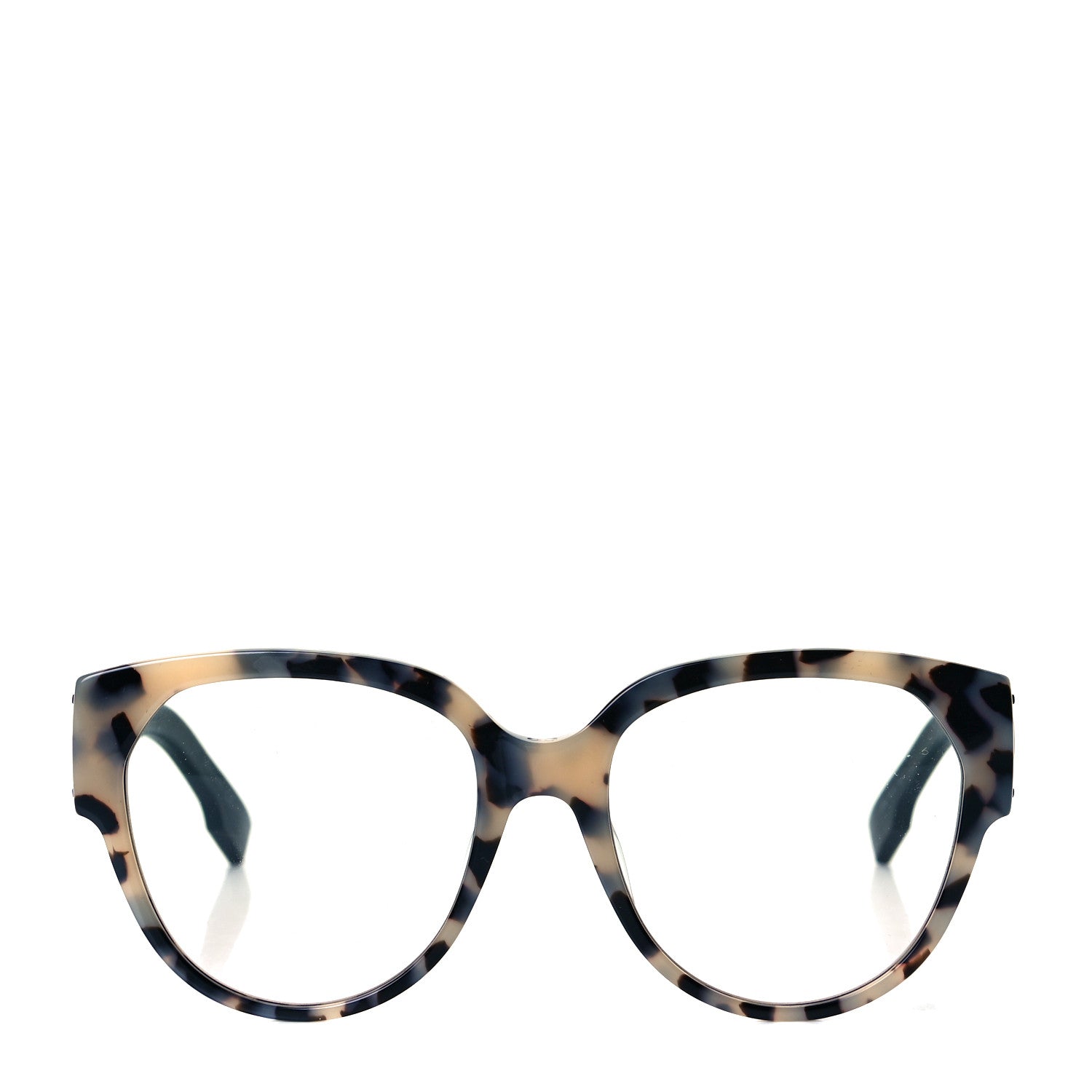 Christian Dior Acetate Square DiorID1 Sunglasses White Tortoise 2 of 9