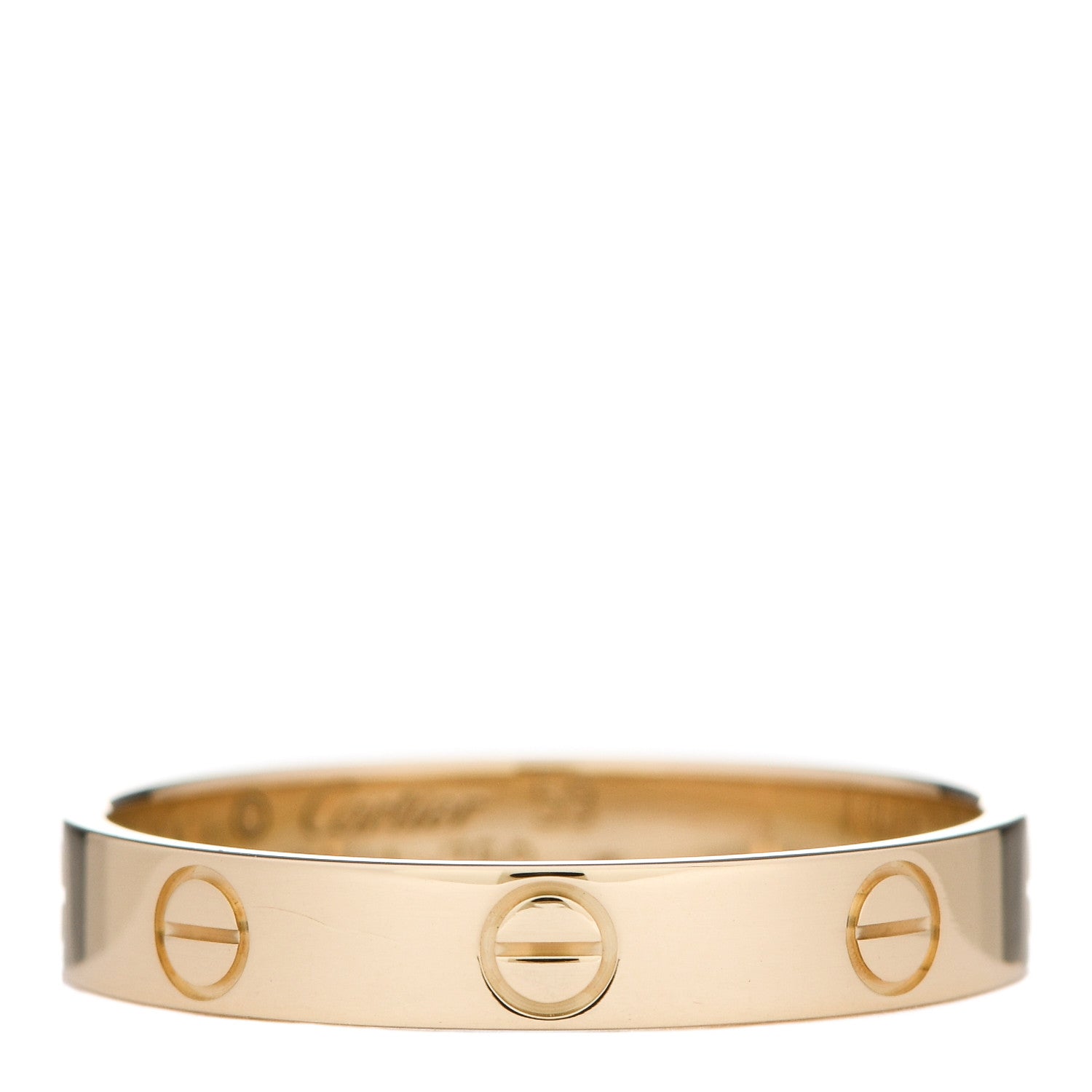 Cartier 18K Yellow Gold 3.5mm LOVE Wedding Band Ring 59 8.75 1 of 5