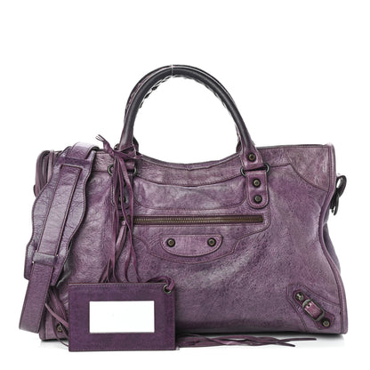 Balenciaga Agneau Classic Hardware City Raisin 1 of 12