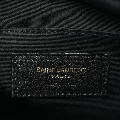 Saint Laurent Raffia Canvas Monogram Mini Lou Camera Bag Beige Black 6 of 9
