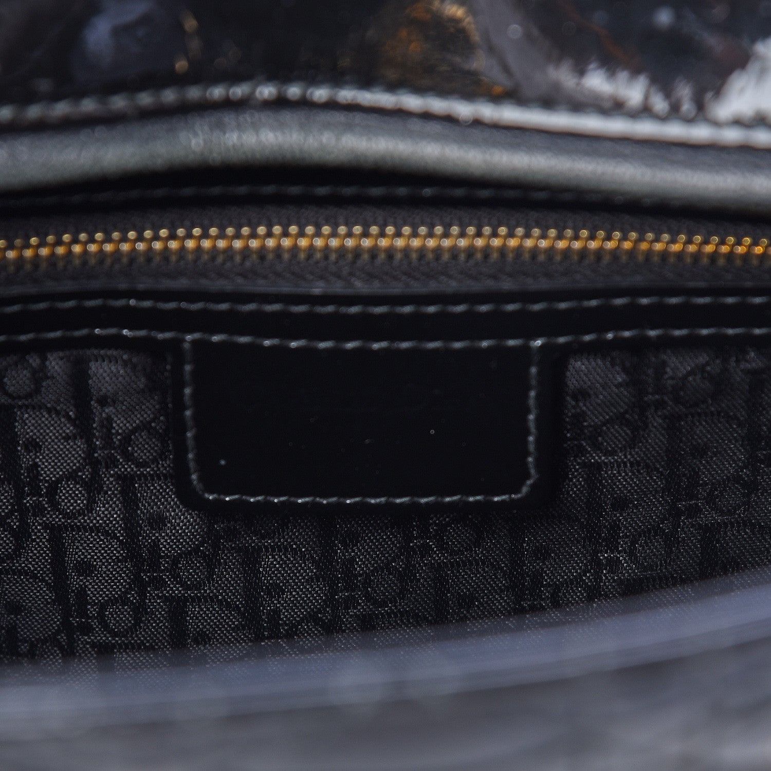 Christian Dior Patent Cannage Large Lady Dior Black 6 of 11