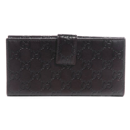 Gucci Guccissima Leather Indy Continental Wallet Dark Brown 3 of 7