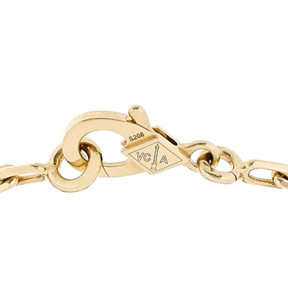 Van Cleef & Arpels 18K Yellow Gold Black Onyx 5 Motifs Vintage Alhambra Bracelet 3 of 5