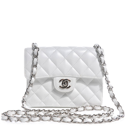 Chanel Caviar Quilted Mini Square Flap White 1 of 7