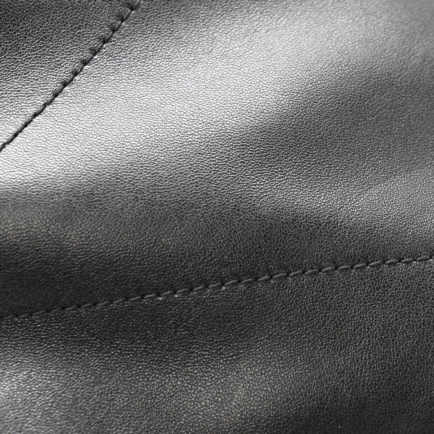 Lambskin Matelasse Monogram Medium Jamie 4.3 Pochon Black