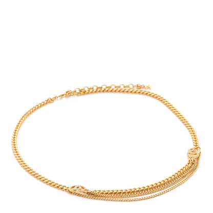 Chanel Crystal CC Multi Strand Chain Belt Gold 1 of 5