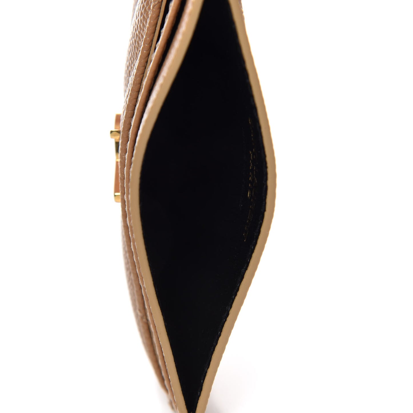 Grain De Poudre Matelasse Chevron Monogram Credit Card Case Cork