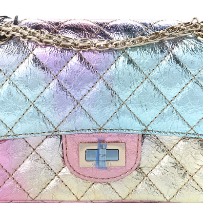 Chanel Metallic Goatskin Quilted Mini 2.55 Reissue Flap Multicolor 10 of 12