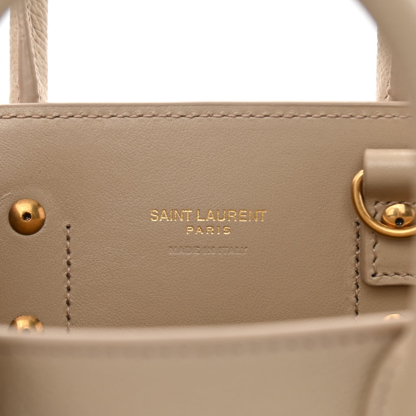 Grained Calfskin Nano Sac de Jour Sea Salt
